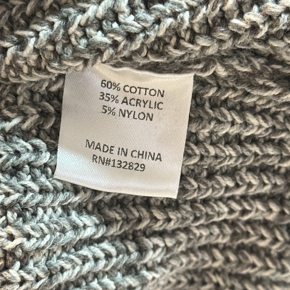 Tularose Djuna Mock Neck Balloon Sleeve Sweater Dress in Charcoal Gray Size M - Picture 8 of 9